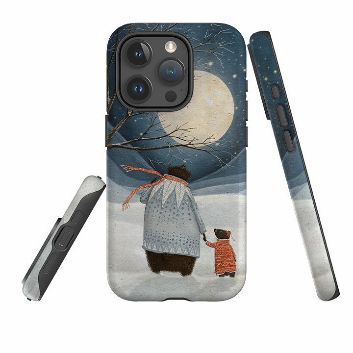Trendy Layer iPhone Tough Case - Under a Moonlit Sky By Maja Lindberg