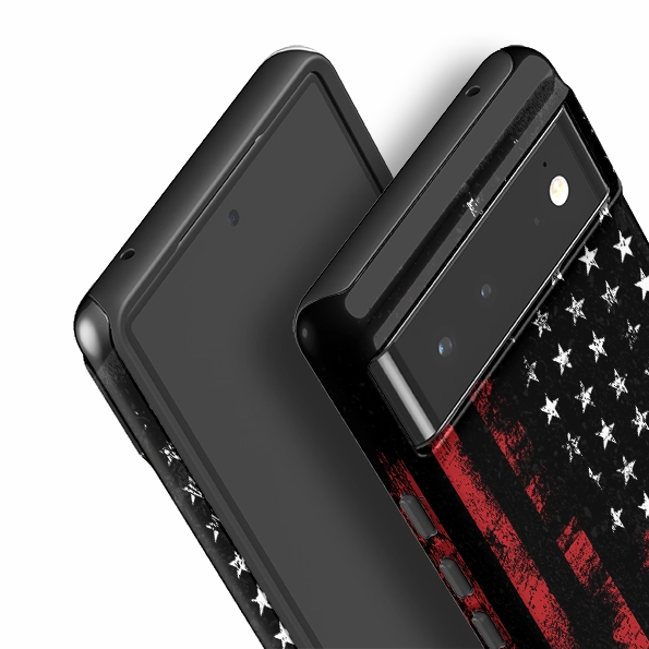 Matte Guard Soft Touching Google Tough Case -  US Grunge Flag I