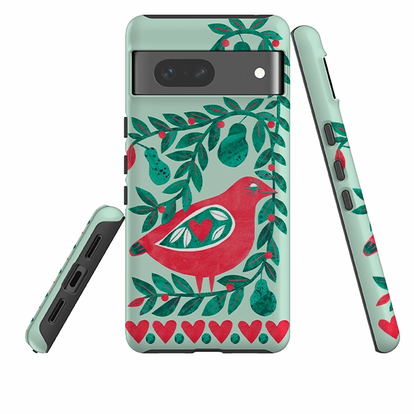 Hybrid Touch Printed Graphic Google Tough Case - Partridge With Pears By Tracey English