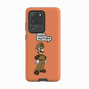 Slim Profile Samsung Tough Case - Luigi Vuitton Papaya By Angelica Hicks