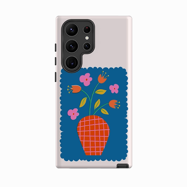 Lightweight texture Samsung Tough Case - Floral Stamp