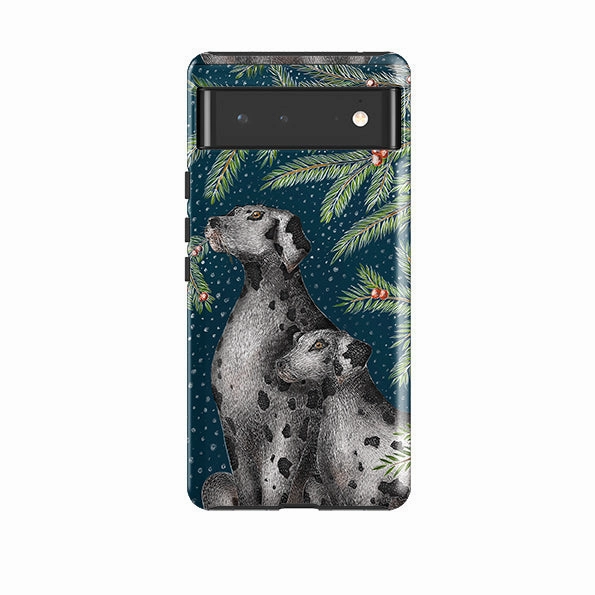 Google Tough Case -  Christmas Dalmatians By Catherine Rowe Everyday Protection Elegant Finish Design