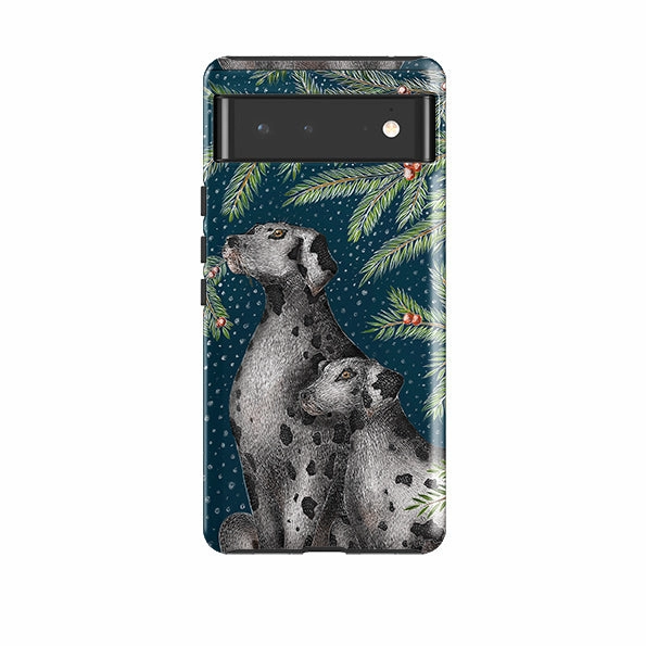 Google Tough Case -  Christmas Dalmatians By Catherine Rowe Premium Quality