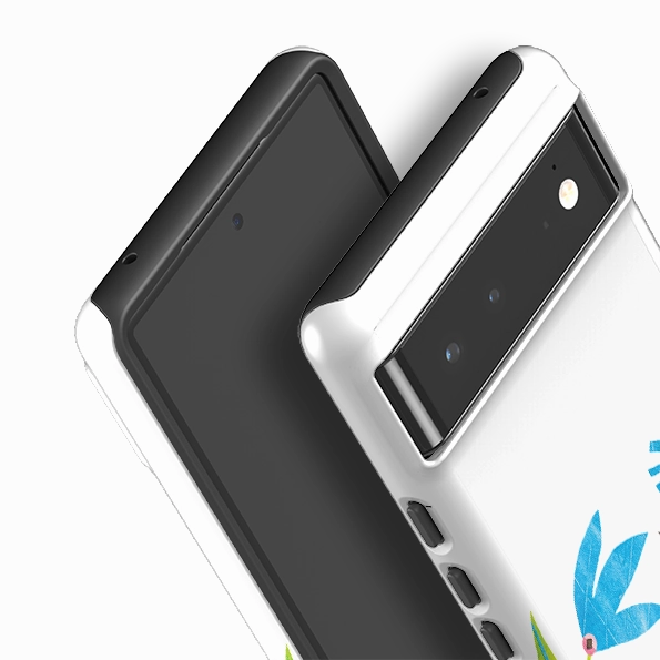 Google Tough Case -  Folk Horse And Bunny By Tracey English Raised Edges