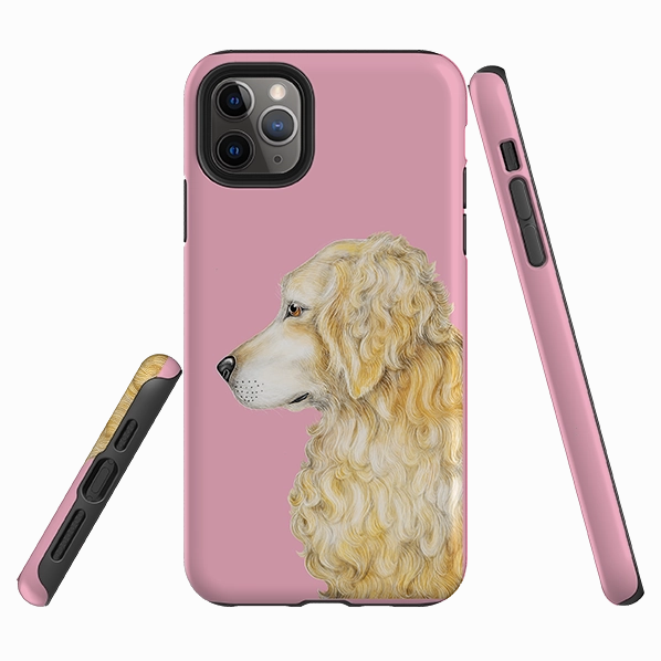 Comfort Texture Layer Everyday Protection iPhone Tough Case - Retriever By Catherine Rowe