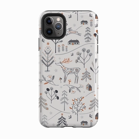 Practical Accessory Durable structure iPhone Tough Case - Winterfold A By Ali Brookes
