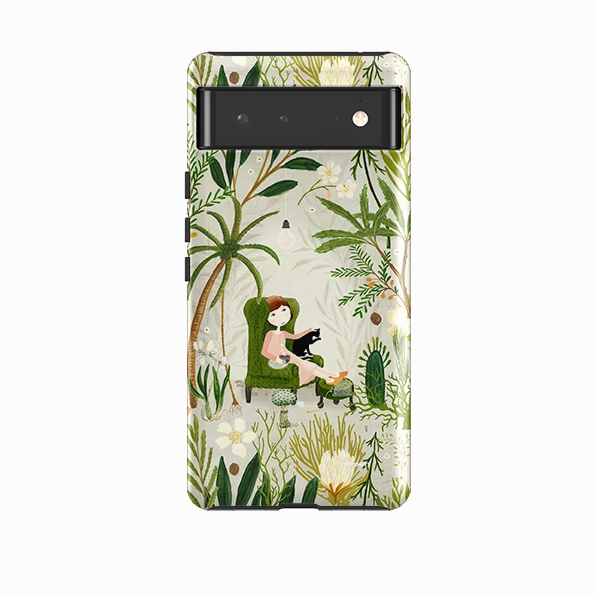Matte Coating Finish Google Tough Case -  Imaginarium Garden II By Katherine Quinn