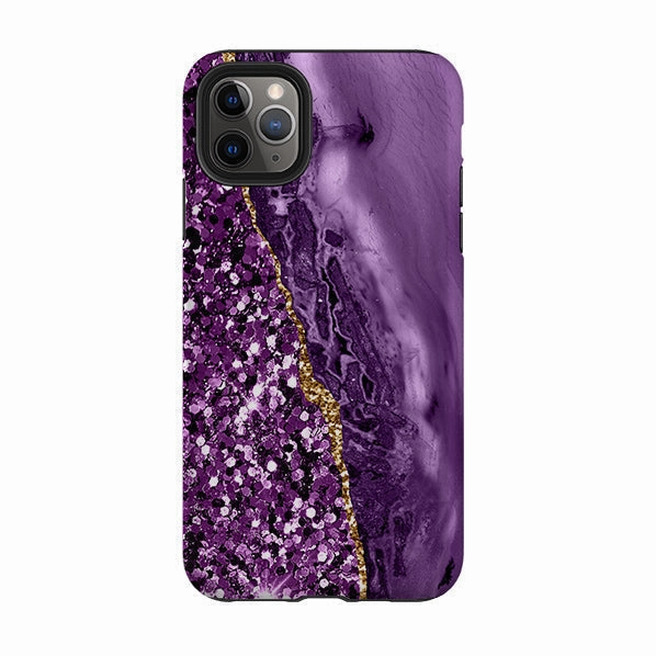 Protective Material iPhone Tough Case - Verde (case does not glitter)