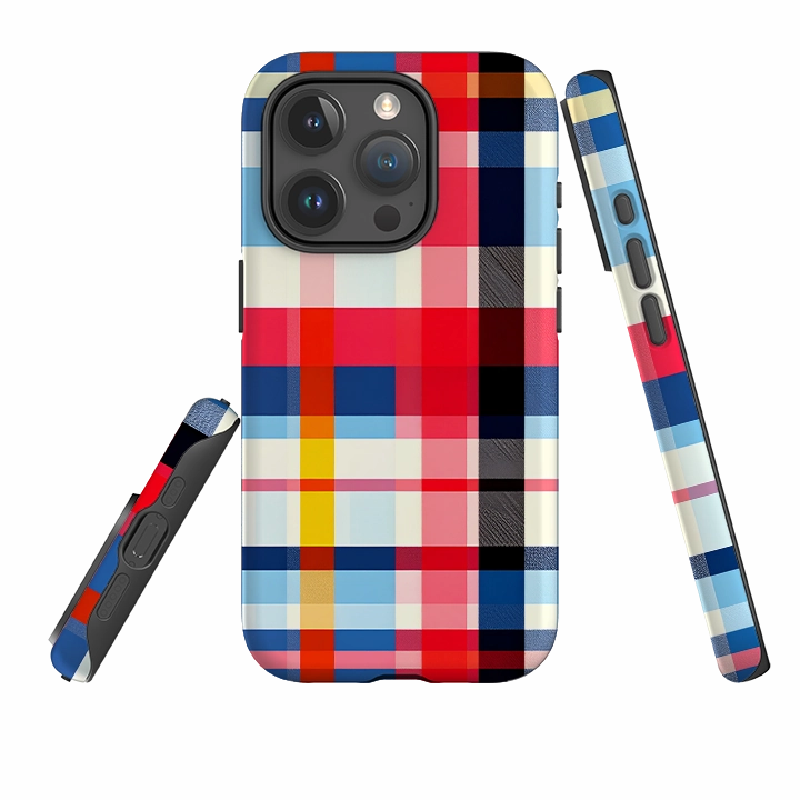 Luxury Shine iPhone Tough Case - Hampstead Gingham