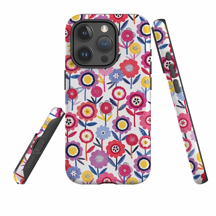 iPhone Tough Case - Summer Garden I By Ali Brookes Soft Frame