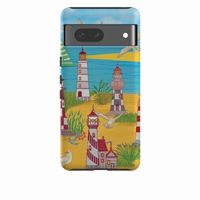 Protective Build Texture Google Tough Case - Light House By Natalie Pedetti Prack