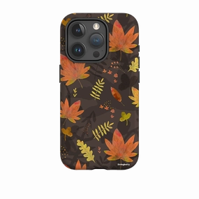 iPhone Tough Case - Autumn Leaves Yellow Professional Style