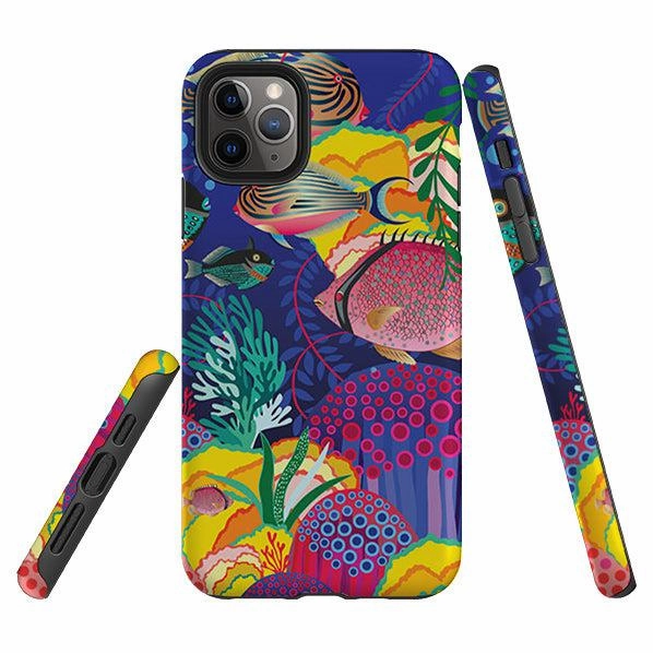 iPhone Tough Case - Fish By Mia Underwood Fashionable Texture Reusable Material