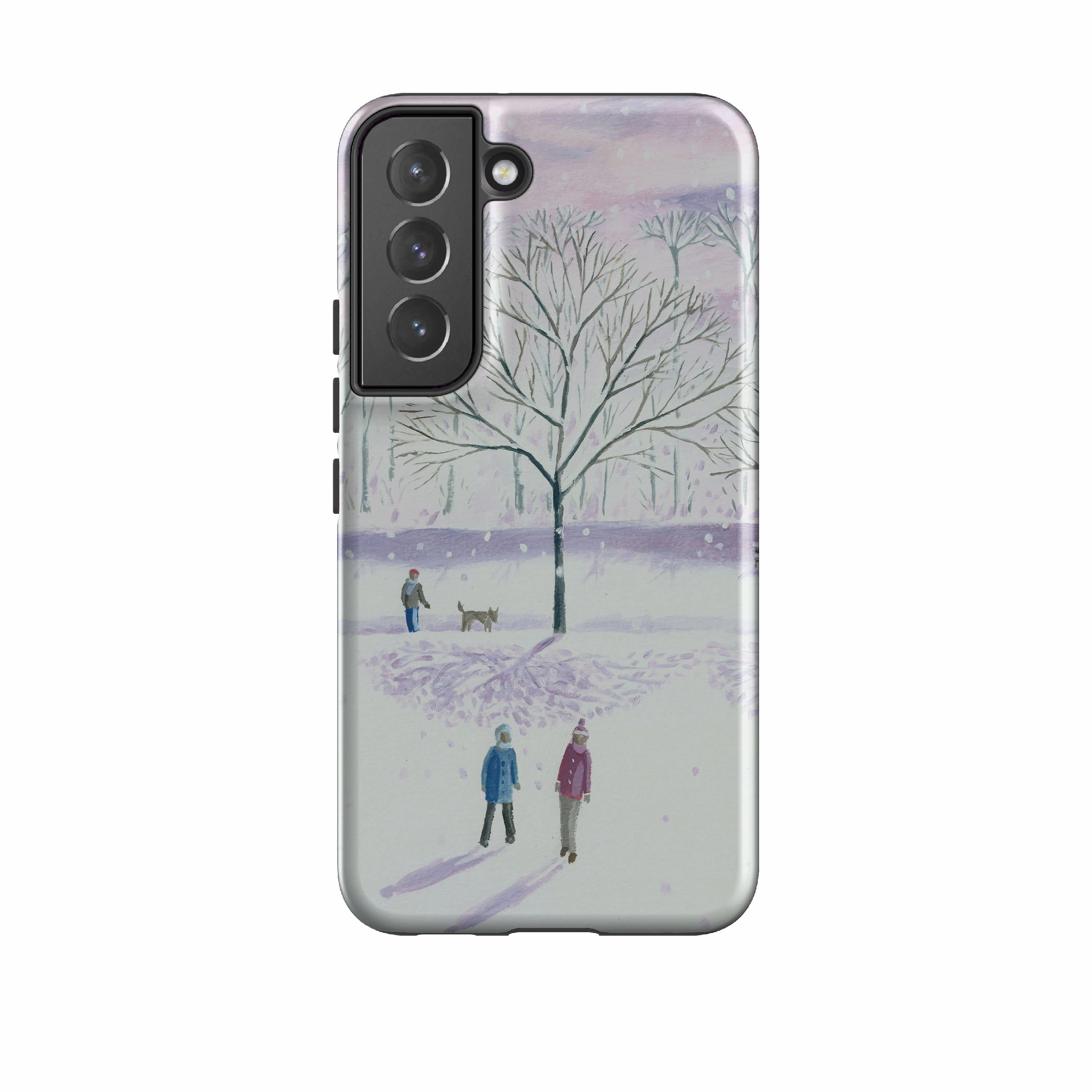Matte Finish Samsung Tough Case - Xmas Park By Mary Stubberfield
