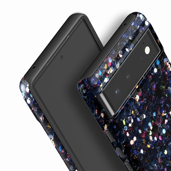 Google Tough Case -  Night Sky By Kitty Joseph (case does not glitter) Hybrid Shield Flexible Design
