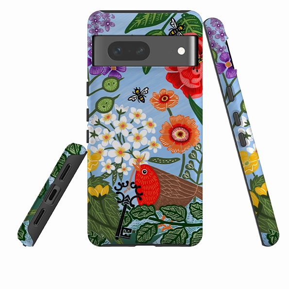 Light Shield Minimal Pattern Texture Google Tough  Case - Secret Garden By Kate Heiss