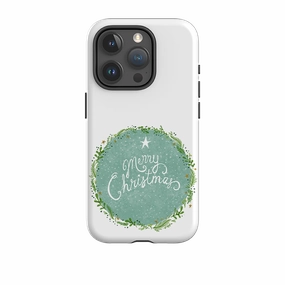 3D Effect Smooth Feel Surface iPhone Tough Case - Merry Christmas By Katherine Quinn