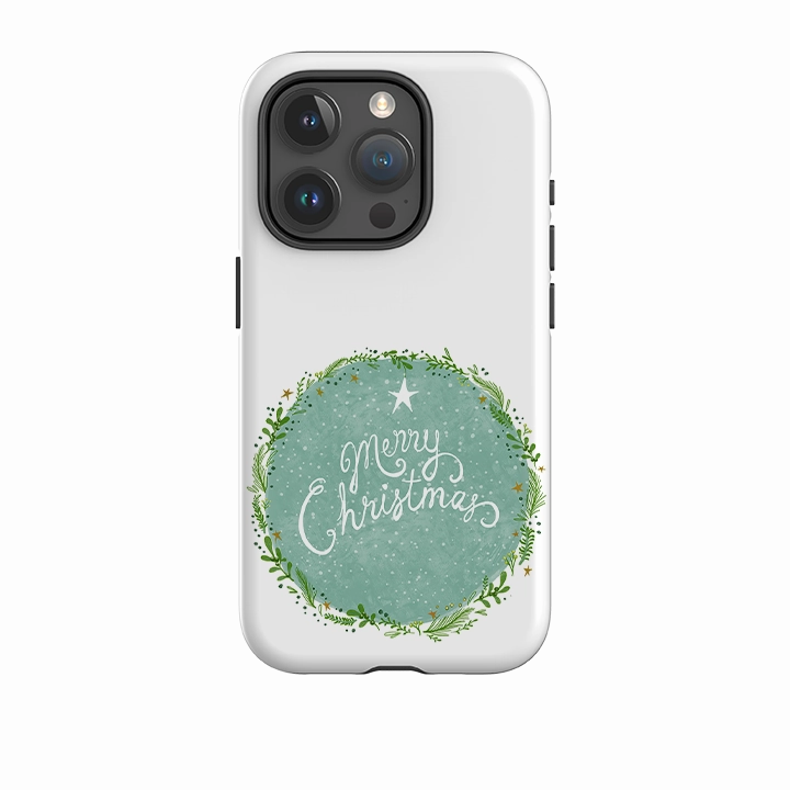 3D Effect Smooth Feel Surface iPhone Tough Case - Merry Christmas By Katherine Quinn