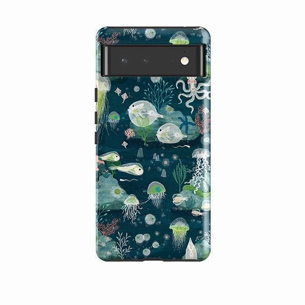 Google Tough Case -  Bioluminescence By Katherine Quinn Shock Surface Grip Assist
