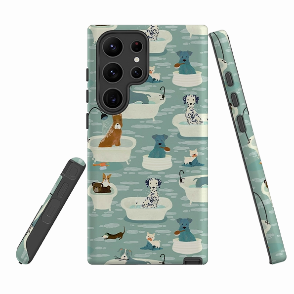 Samsung Tough Case - Bath Time By Katherine Quinn Durable Edge Texture