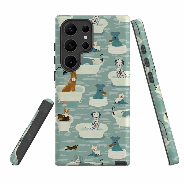 Durable Texture Durable Texture Build Samsung Tough Case - Bath Time By Katherine Quinn