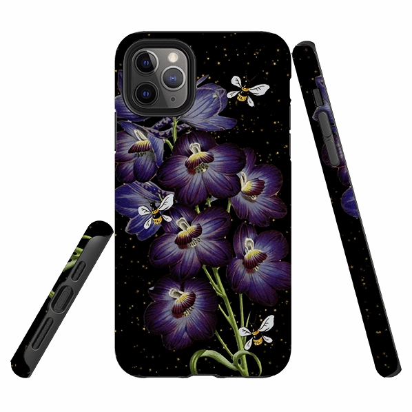 iPhone Tough Case - Night Bees Anti Slip everyday elegance