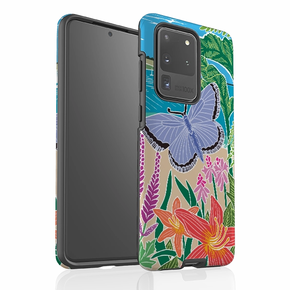 Soft Edge Detail Flexible Grip Samsung Tough Case - Trebah Garden By Kate Heiss