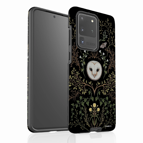 3D Effect Modern Grip Texture Samsung Tough Case - Owl Pattern By Anna Stead