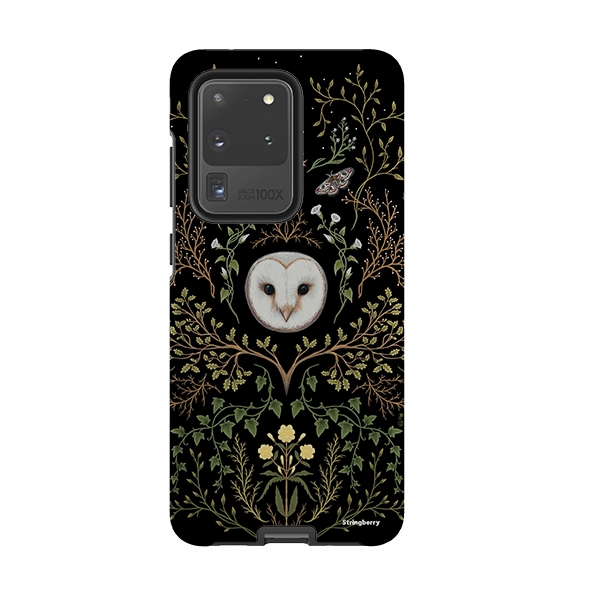 Gift Choice Soft Finish Layer Samsung Tough Case - Owl Pattern By Anna Stead
