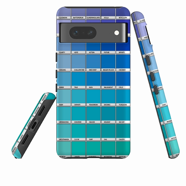 Google Tough Case -  Blue Chromology By Kitty Joseph Sleek Edge Youth Style