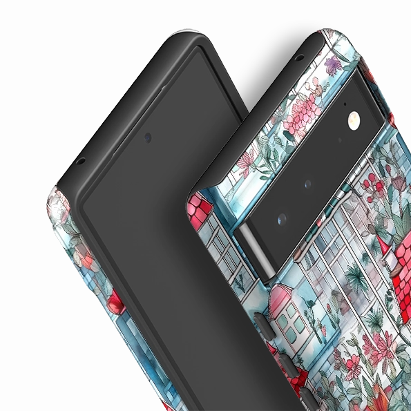 Google Tough Case -  Glass Houses Soft Layered Design Raised Bezels