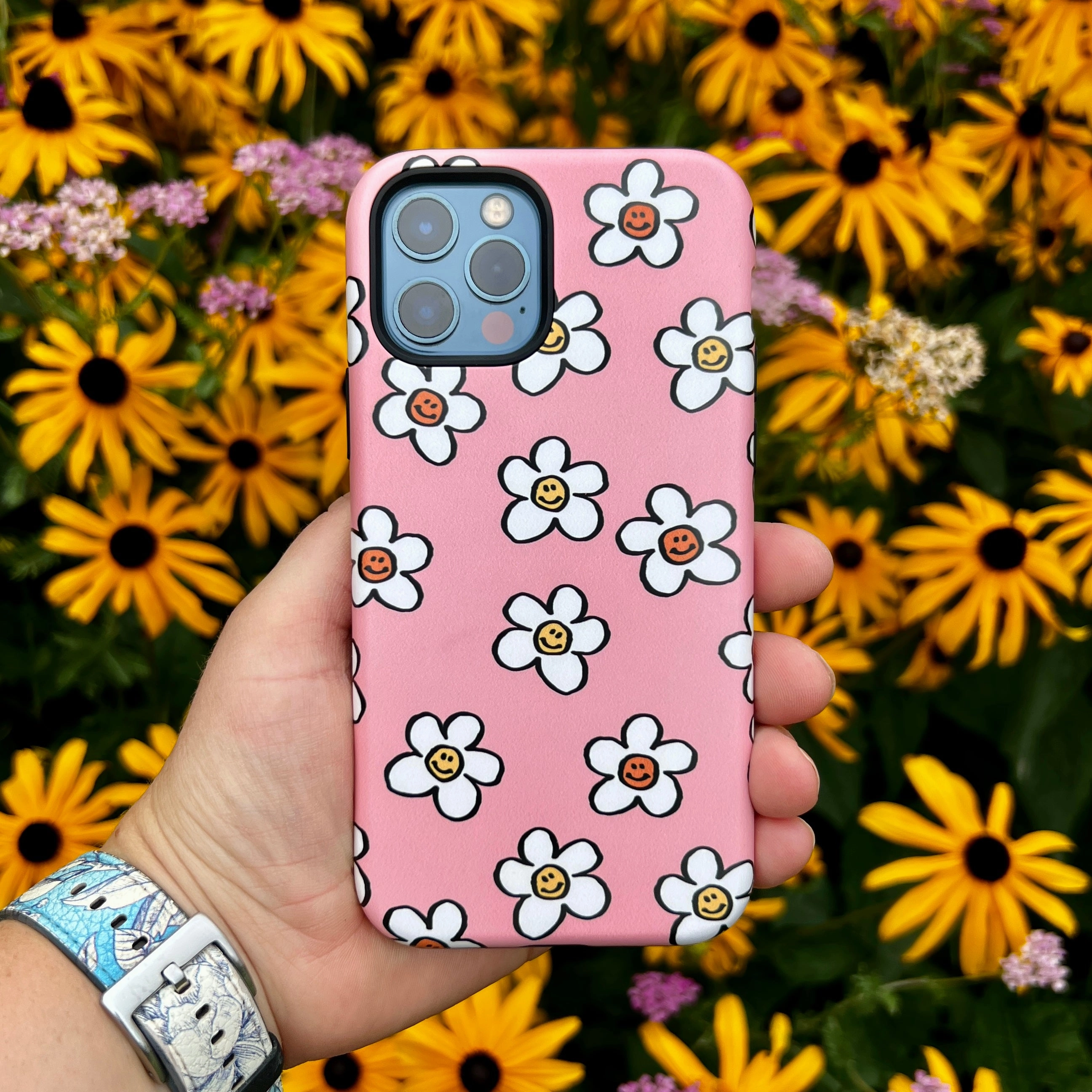 Smooth Form Stylish frame iPhone Tough Case - Smiley