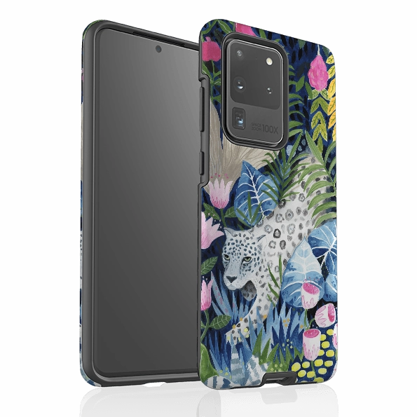 Matte Coating Finish Elegant Design Layer Samsung Tough Case - Prowling Leopard By Bex Parkin