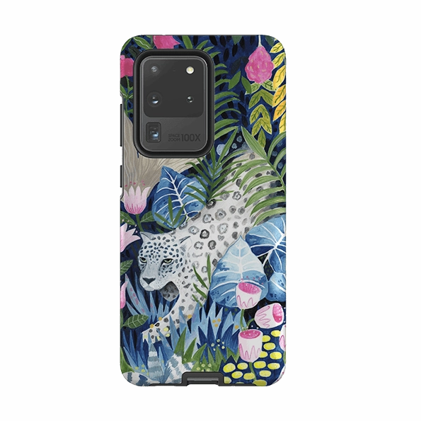 Hybrid Texture Samsung Tough Case - Prowling Leopard By Bex Parkin