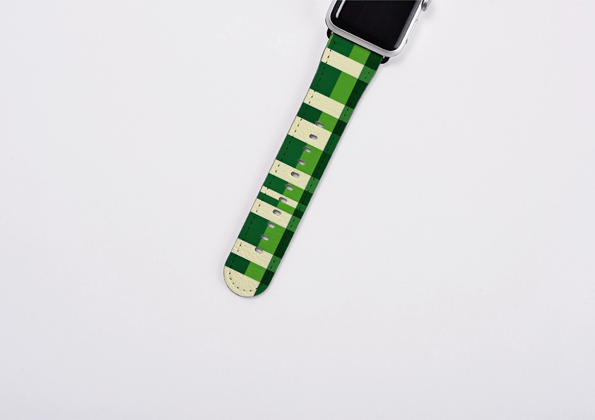 Absinth Check Apple Watch Strap Durable Comfort Fit