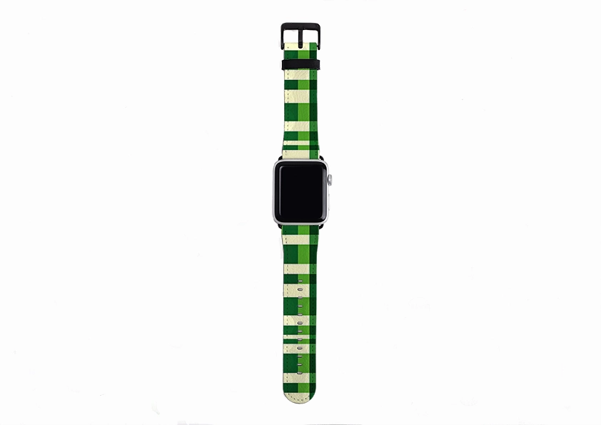 Minimalist Everyday Fit Absinth Check Apple Watch Strap