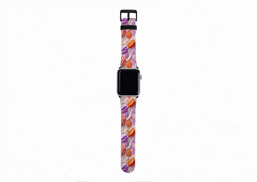 Comfort Fit Design Trendy Fitness Gear Rotterdam Tulips Apple Watch Strap