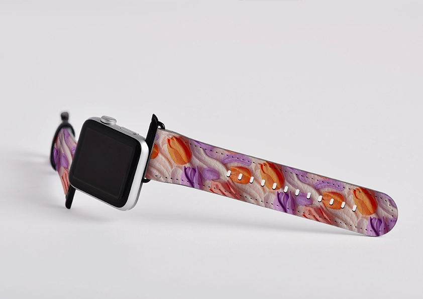 Rotterdam Tulips Apple Watch Strap Comfort Layer