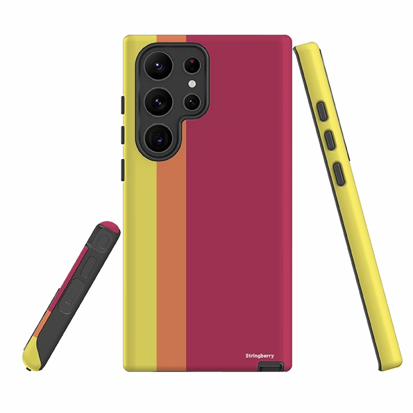 Ultra Flex Samsung Tough Case - Bari Chroma-Stripe Soft Layered Design