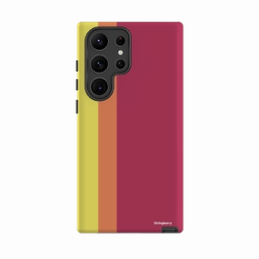 Smooth Look Texture Flexible Fit Ultra Flex Samsung Tough Case - Bari Chroma-Stripe