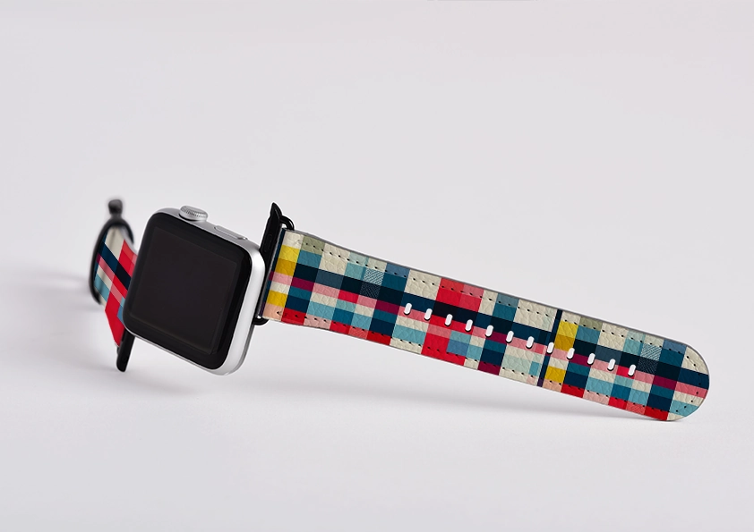 Casual Look Strong Buckle Cancun Gingham Apple Watch Strap