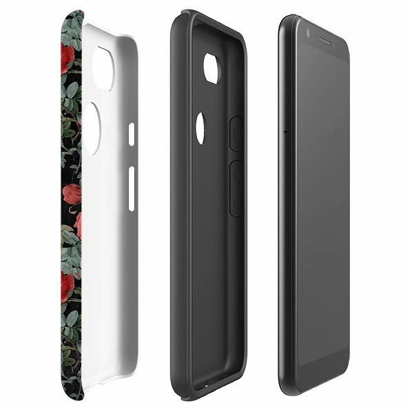Minimal Protection Google Tough Case -  Dragons And Roses