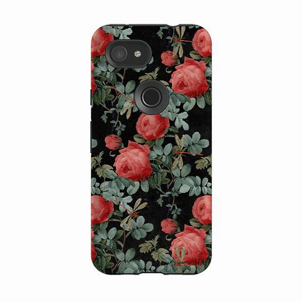 Google Tough Case -  Dragons And Roses Stylish Detailing Color Accent