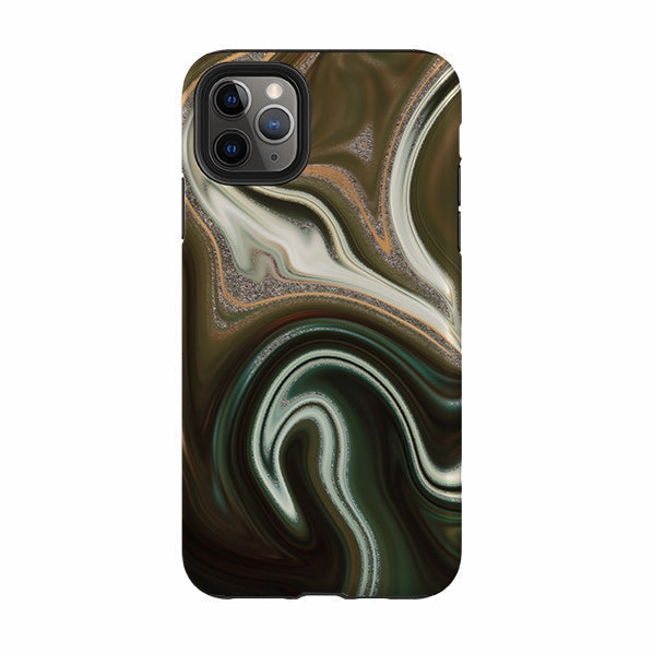 iPhone Tough Case - Abstract (case does not glitter) Clear Surface Edge Reinforced