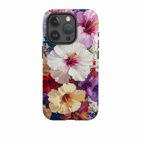 iPhone Tough Case - Summer Floral Britten Hybrid Texture Vivid Detail Texture