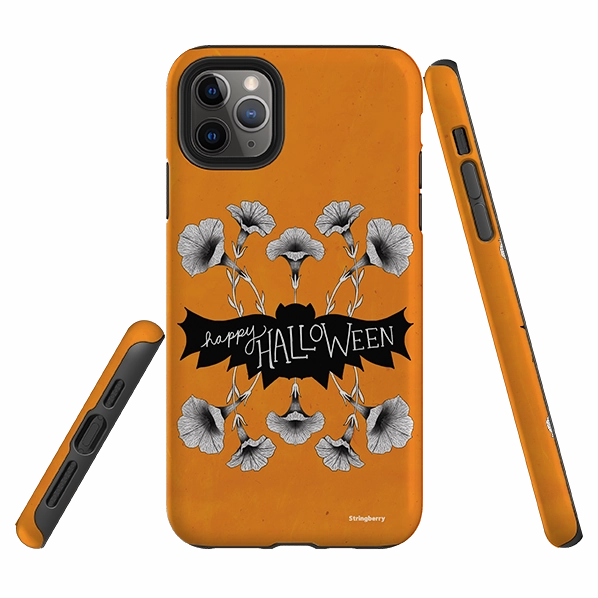 Frosted Finish iPhone Tough Case - Halloween Bat By Nina Pace