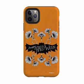 iPhone Tough Case - Halloween Bat By Nina Pace Shock Resistant Build