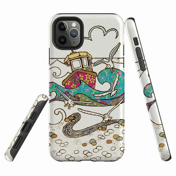 iPhone Tough Case - Fishing Boat By Amelia Bowman Compact Shape Phone Accessory
