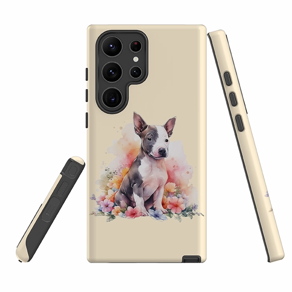 Durable Edge Texture Premium Texture Layer Samsung Tough  Case - Cute Dog I