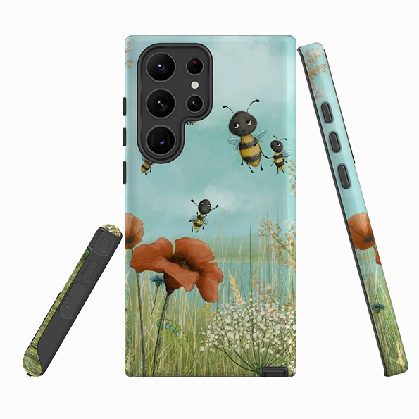 Durable Shape Samsung Tough Case - Flower Field By Maja Lindberg